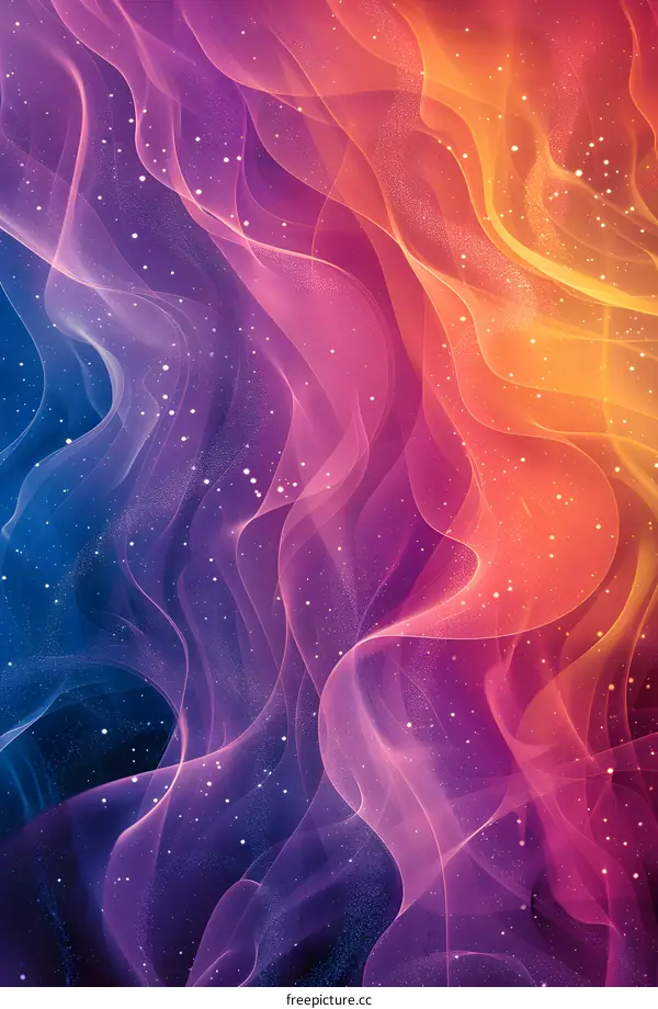 Abstract Colorful Wavy Background