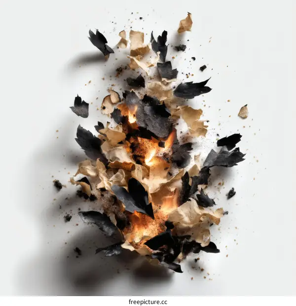 Burning Paper Abstract Creative Image