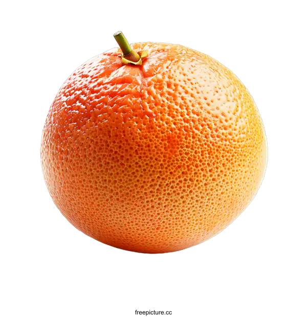 [Transparent Background PNG]Single Grapefruit on White Background