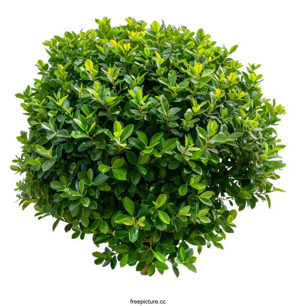 [Transparent Background PNG]Green Bush Isolated on White Background
