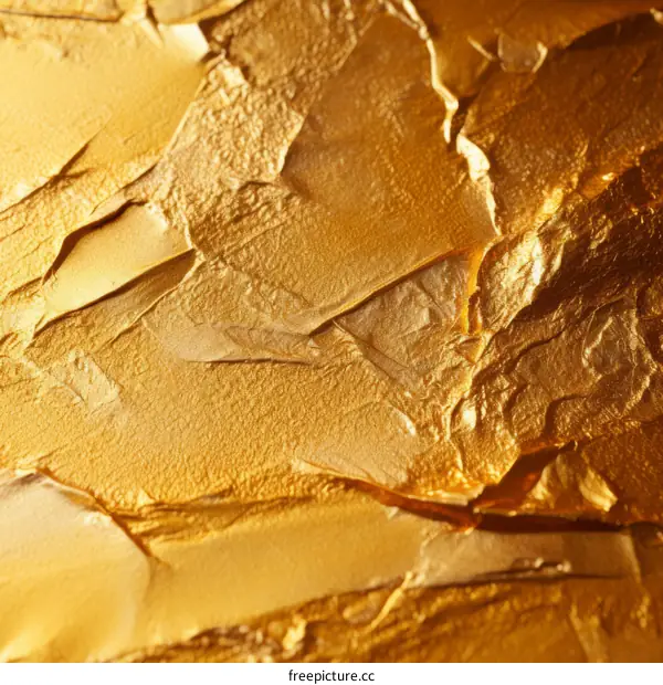 Golden Abstract Background with Rough Texture