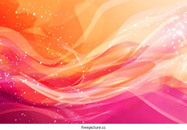 Abstract Colorful Background With Lines and Dots