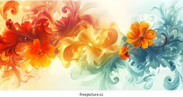 Abstract floral background