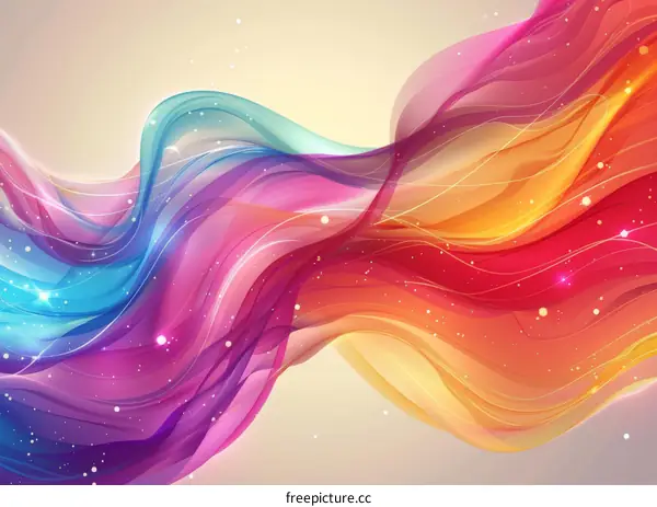 Colorful, Flowing Waves