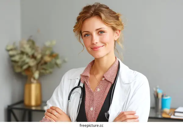 Female Doctor Portrait in Medical Setting
