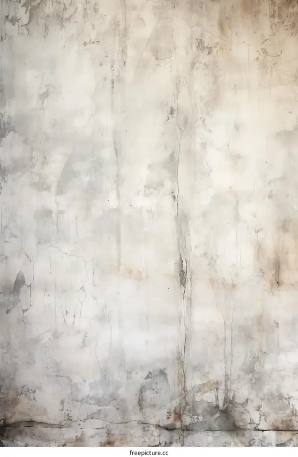 Old Weathered White Wall