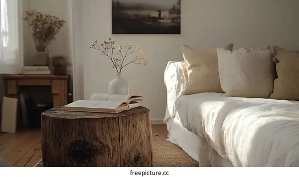 Cozy Living Room Interior Design with Natural Elements