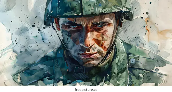 Portrait of a soldier