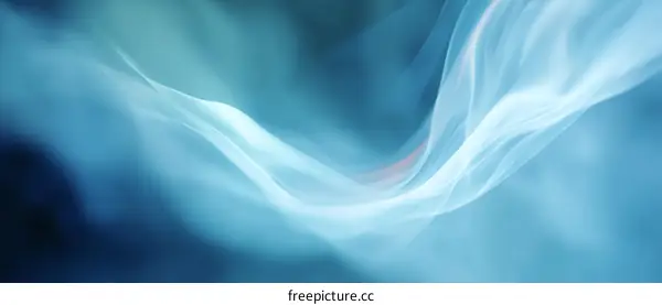 Abstract Light Blue Flowing Lines