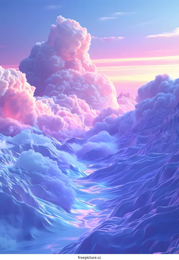 Clouds over the glacier