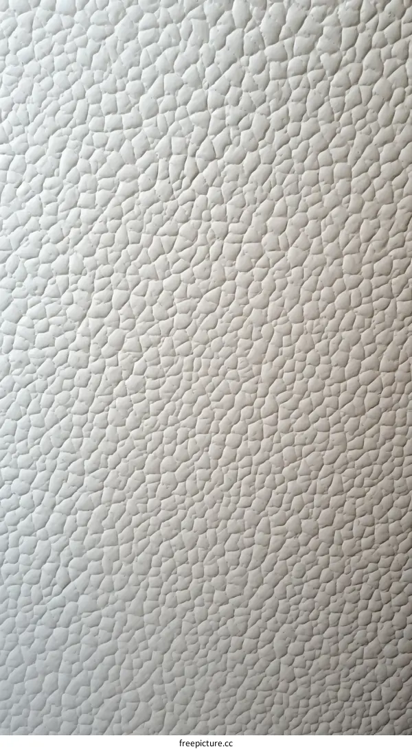 White leather texture with small pebble pattern