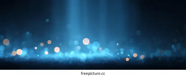 Abstract Blue Light Sparkle Background