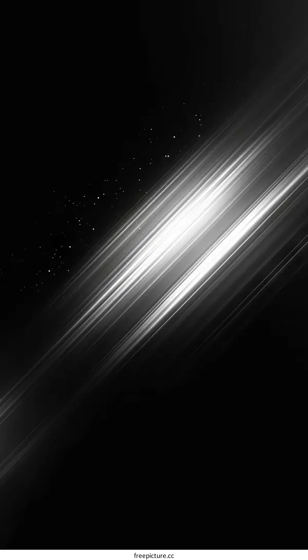 Abstract Light Streaks on a Dark Background