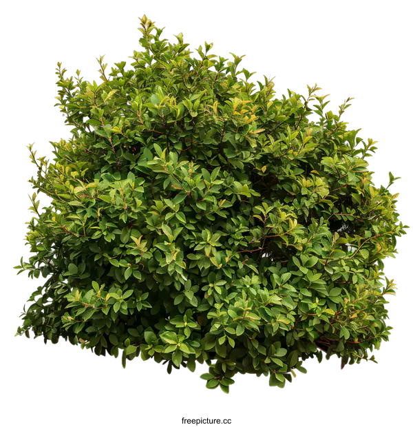 [Transparent Background PNG]Green Bush Isolated on White Background