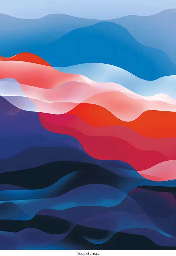 Abstract Colorful  Wavy  Background  Design