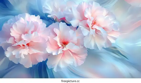 Delicate Pastel Flowers in Soft Light