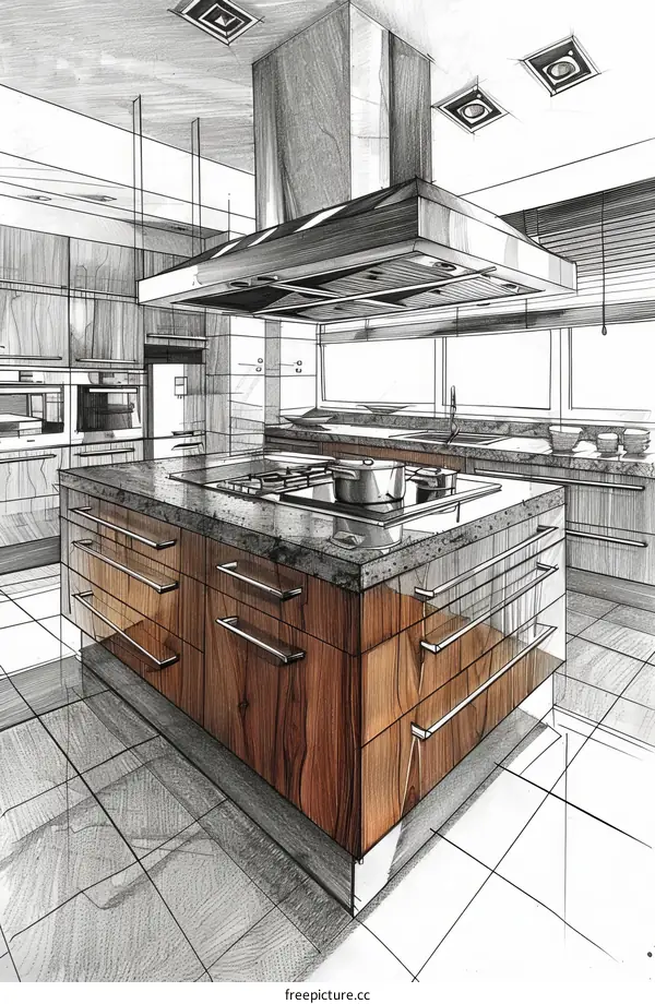 Modern Kitchen Design with Wood Cabinets and Stainless Steel Appliances