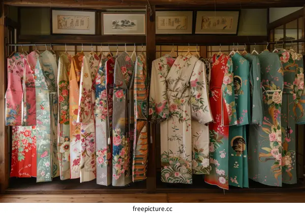 Charming Collection of Traditional Japanese Kimonos