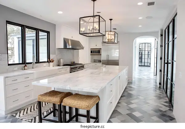 Modern Farmhouse Kitchen with Elegant Design