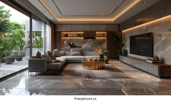 Modern living room interior design