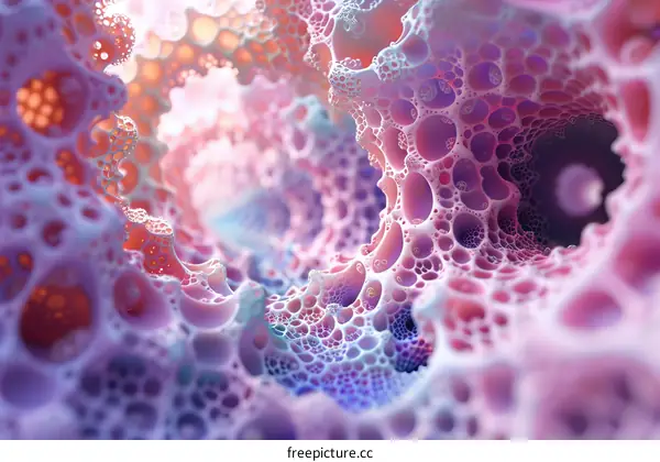 Abstract Organic Cellular Structure Background