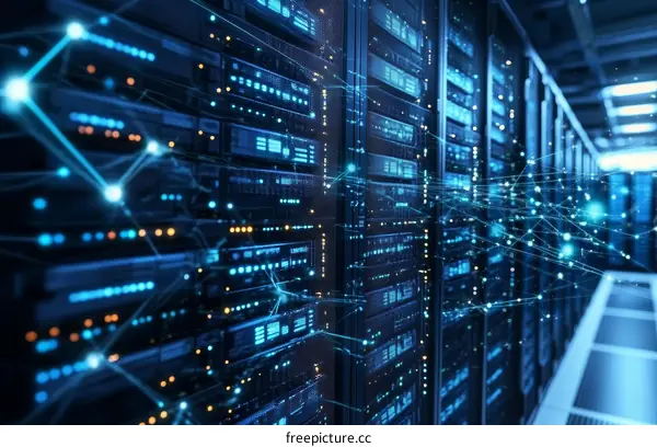 Modern Data Center Network Architecture Illustration