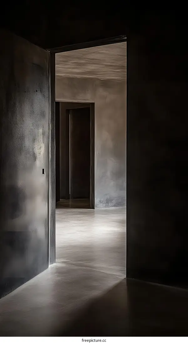 Open Doorway with a Glimmer of Light