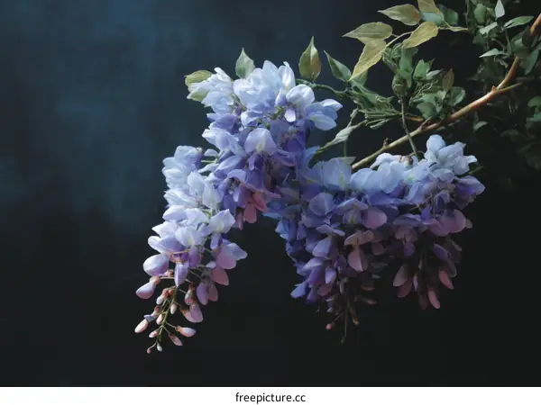Delicate Wisteria Blooms in Soft Light