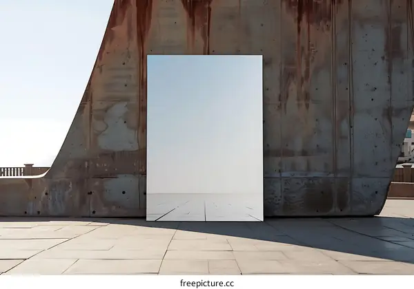 Modern Concrete Architecture with a Window to the Sky