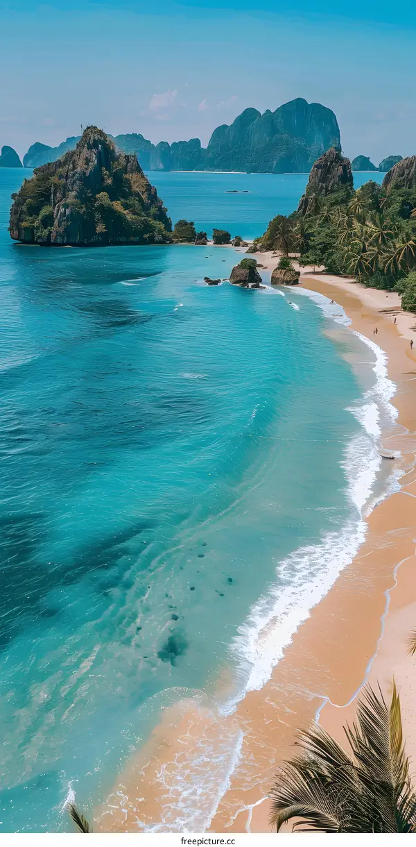 Amazing beach with crystal clear water
