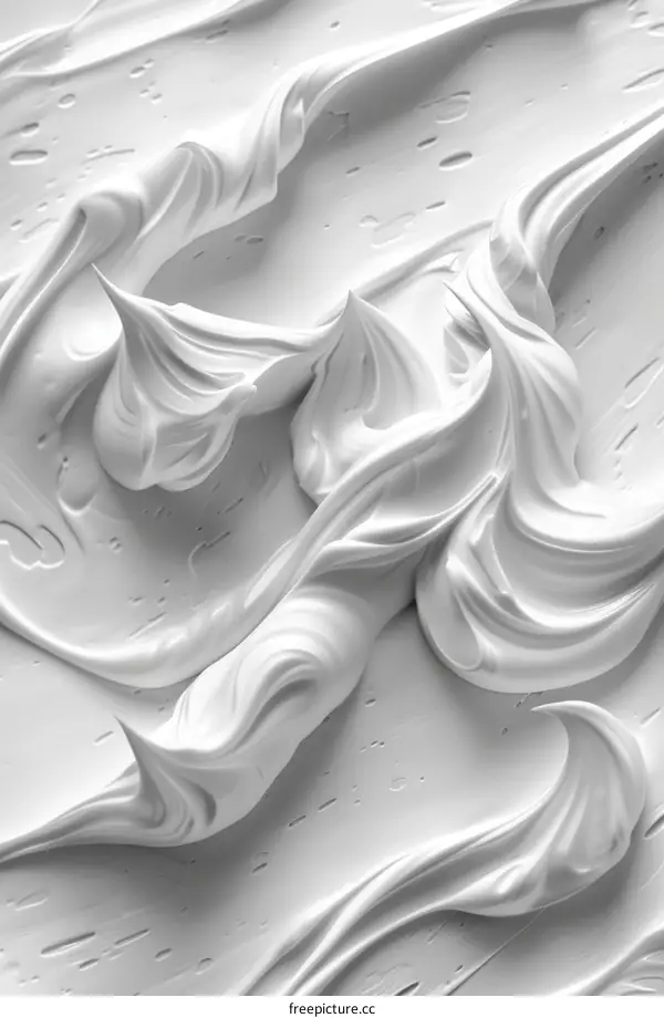 White creamy texture