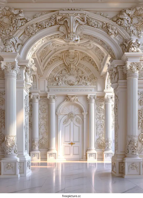 Elegant Architectural Interior Design Illustration