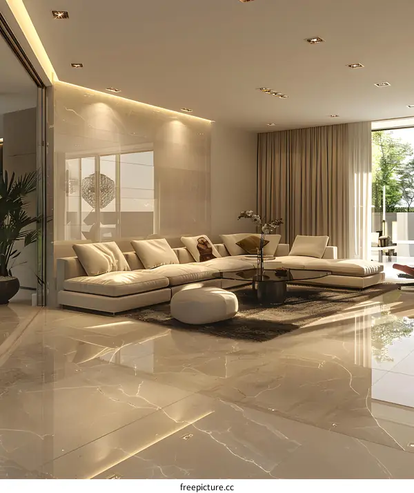 Modern minimalist living room