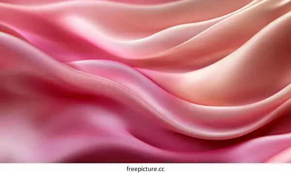 Soft Pink and Peach Silk Fabric Texture