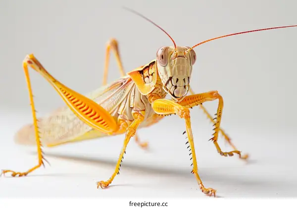 Macro Photography of a Lubber Grasshopper