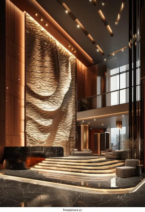 Luxury Modern Hotel Lobby Interior Design