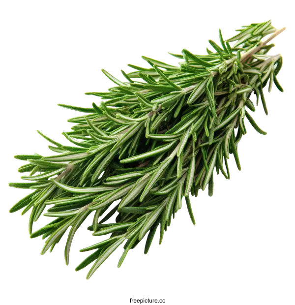 [Transparent Background PNG]Fresh Rosemary Sprigs Close-up