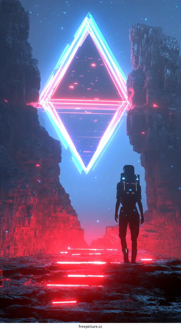 Neon Gateway to Another Dimension