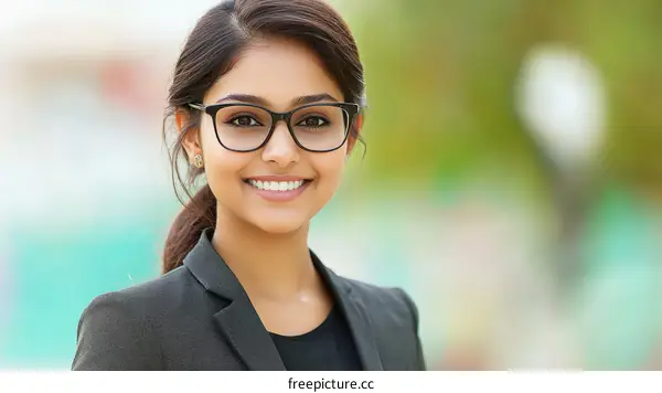 Confident Business Woman Portrait Outdoors