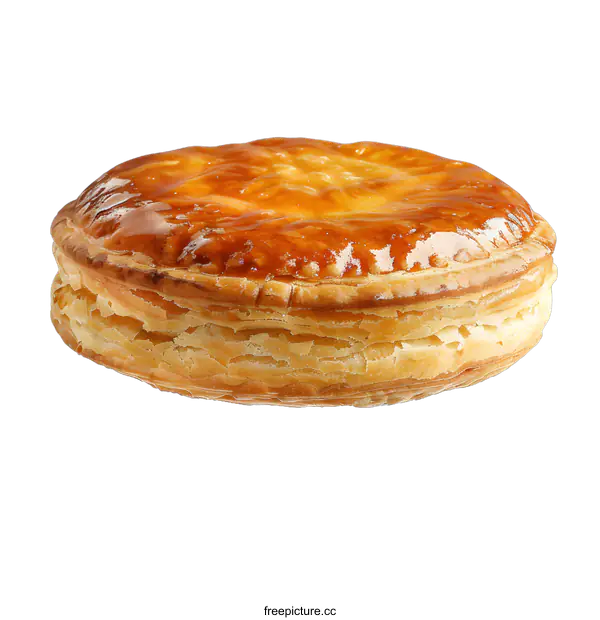 [Transparent Background PNG]Close-up of a delicious puff pastry