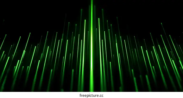 Abstract Green Light Lines Design