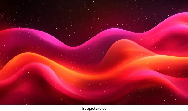 Abstract Colorful Flowing Wave Background Design