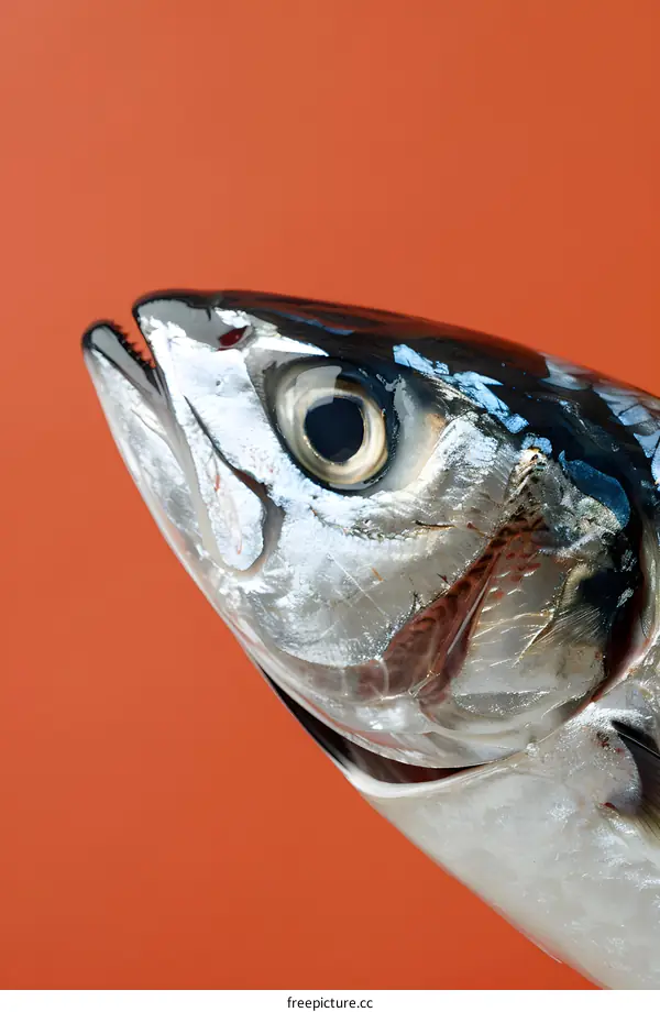 Close up of a Mackerel Fish Head