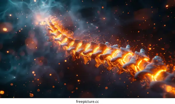 Fire and Ice Themed Spine