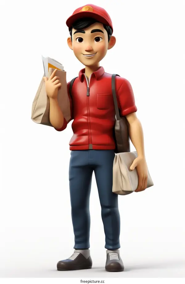 Delivery Man Delivering Package