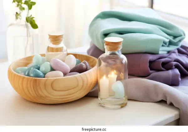 Decorative Interior with Pastel Clothing