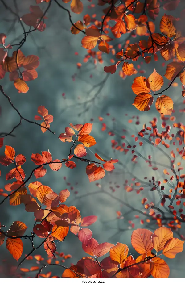 Autumn Leaves in the Forest