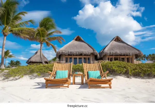 Thatched-roof Beach Cottage Getaway