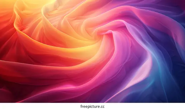 Undulating Luxurious Satin in Vibrant Hues