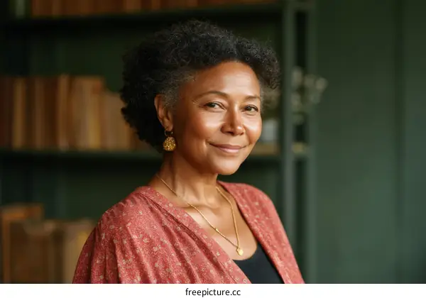 Portrait of a Smiling Mature Woman